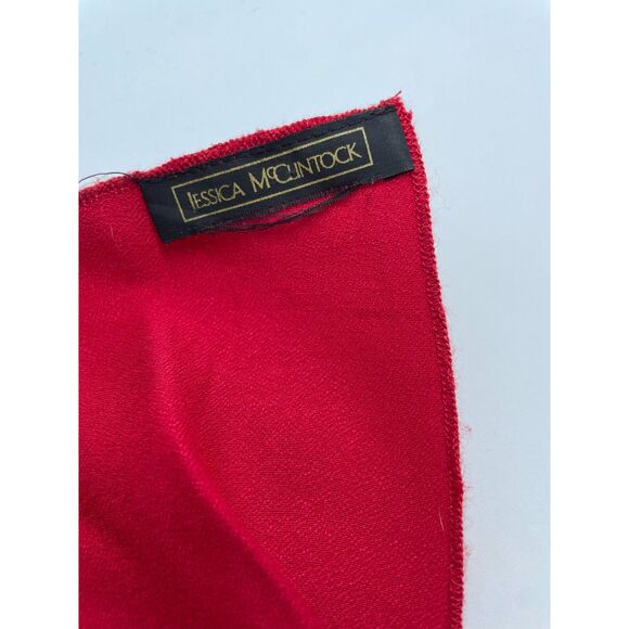 Jessica McClintock Red Scarf - Picture 2 of 2